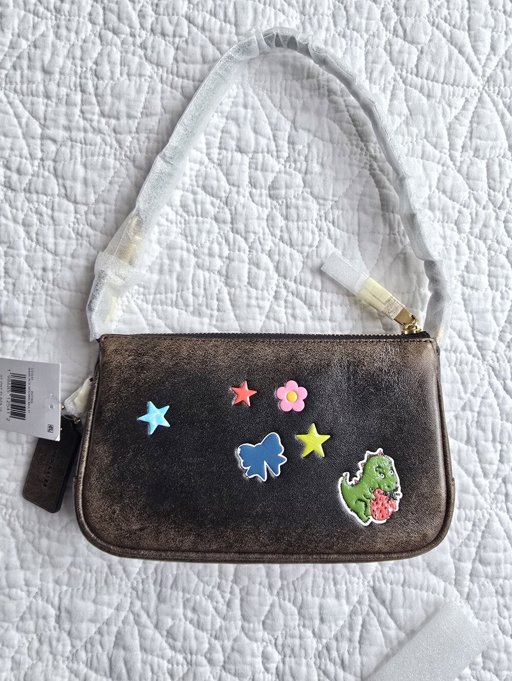 Coach Rexy 10th Anniversary Plaza 18 Loved Leather Bag - Picture 9 of 10